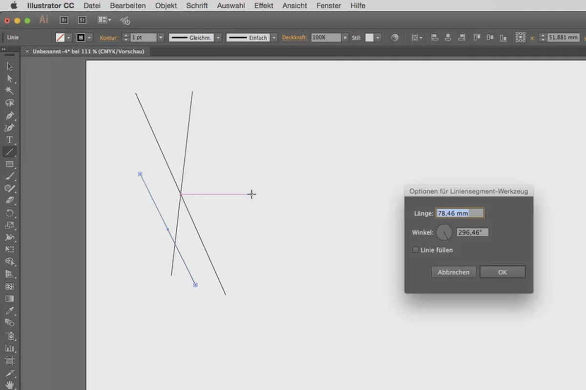 Illustrator für Einsteiger & Aufsteiger – 4.2 Linien-Werkzeug