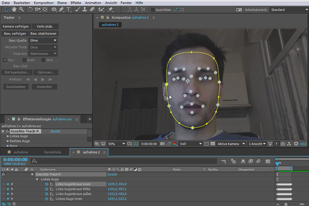 Nytt i Creative Cloud: After Effects CC 2015 (juni 2015) - Facetracking