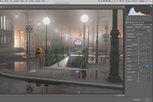 Cinema 4D-tutorial "Underground": 4.3 Billedudseende