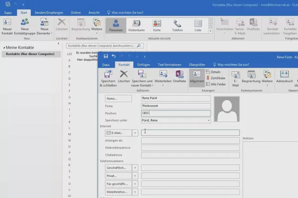 Besser in Outlook: Werde zum Office-Helden – 16 Kontakte hinzufügen und verwenden