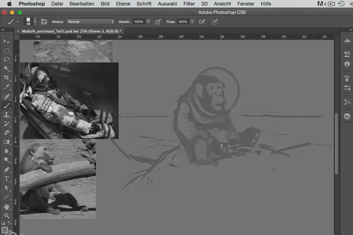 Малювання персонажів в Photoshop - модуль 4.3 Перегляд ескізу
