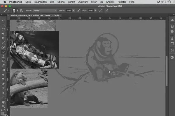 Малювання персонажів в Photoshop - модуль 4.3 Перегляд ескізу
