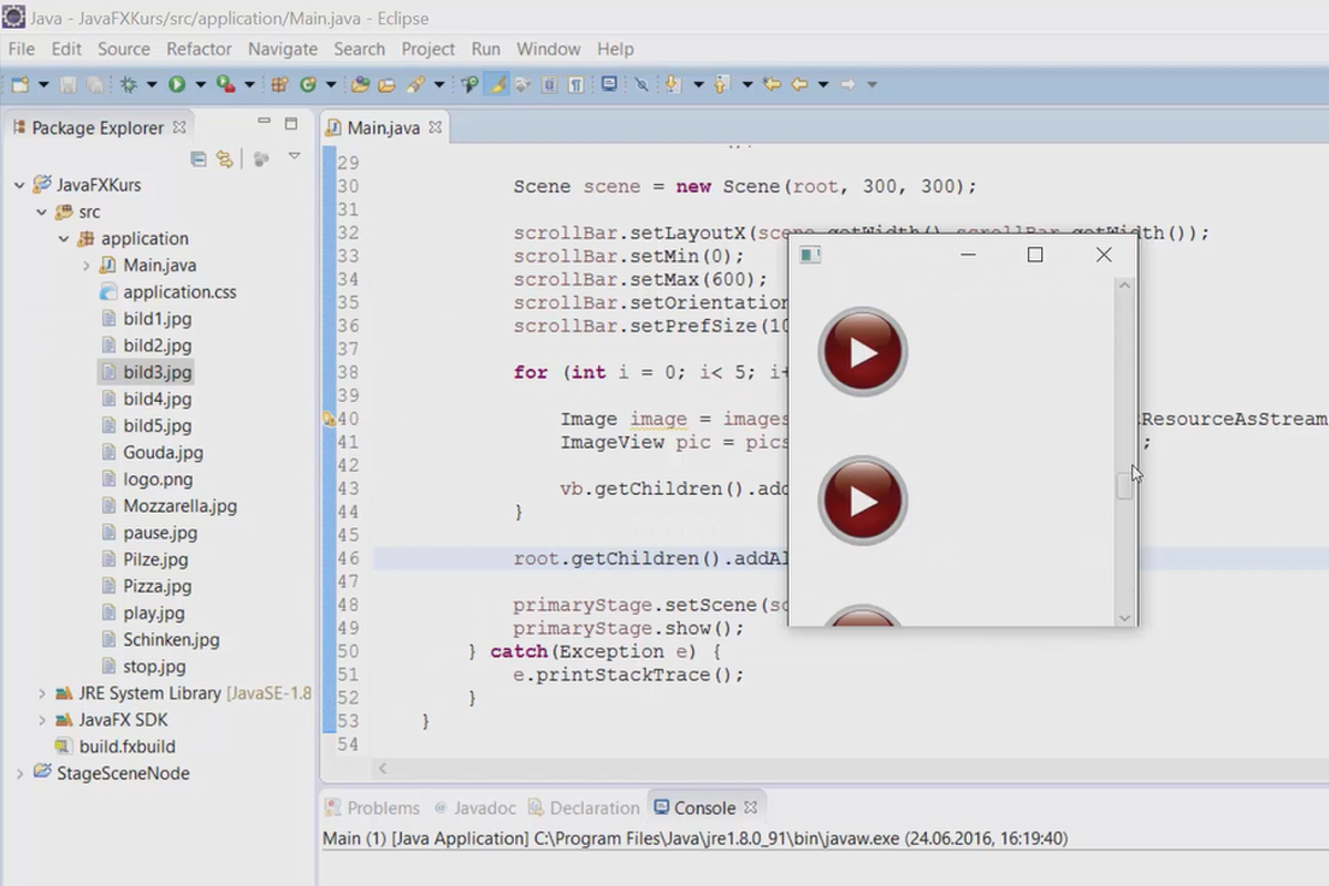 JavaFX Tutorials – GUI-Entwicklung