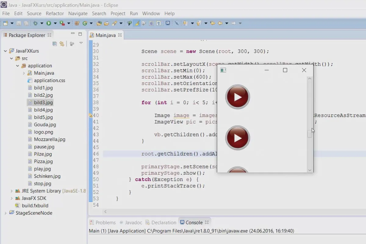 JavaFX for GUI-utvikling - 16 ScrollBarer