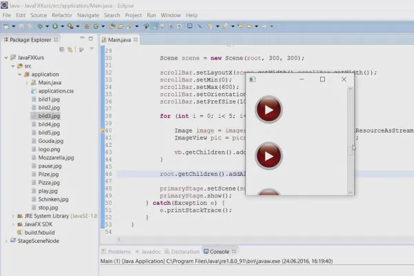 JavaFX für GUI-Entwicklung – 16 ScrollBar