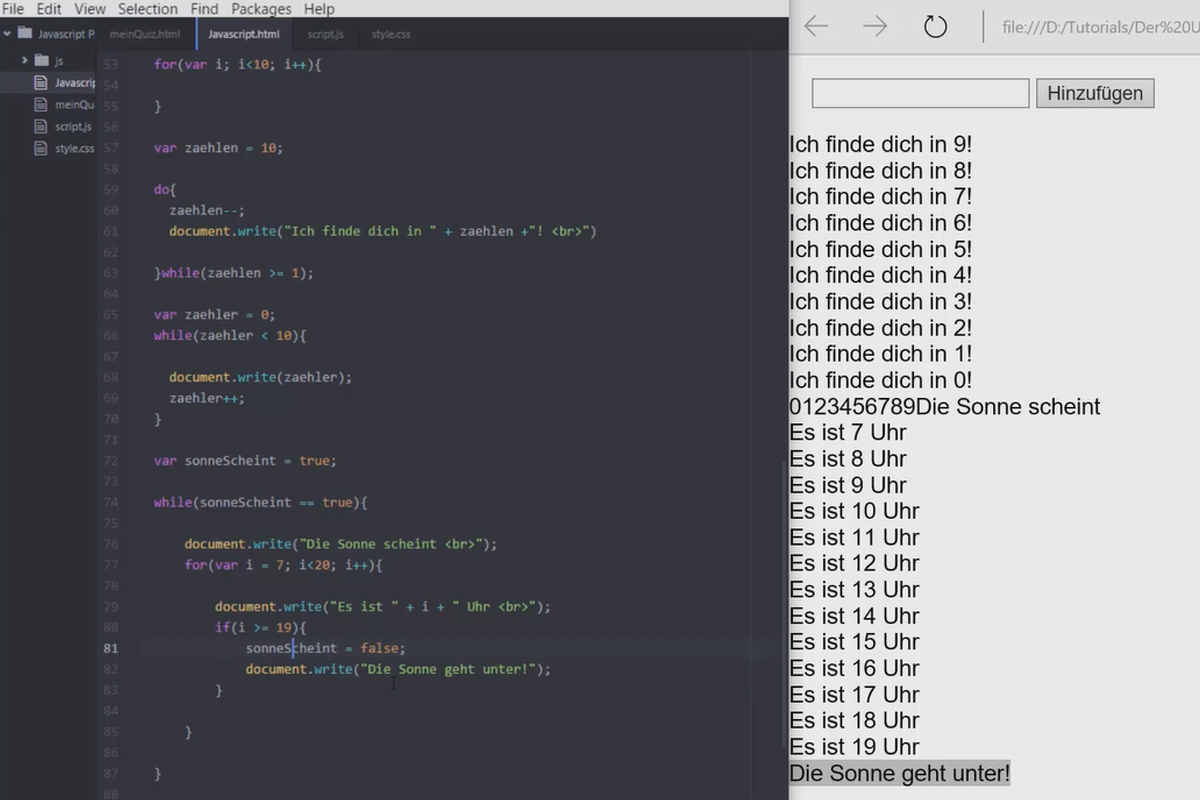 Den ultimata träningen för JavaScript och jQuery - 2.5 Do-While- och While-loopar