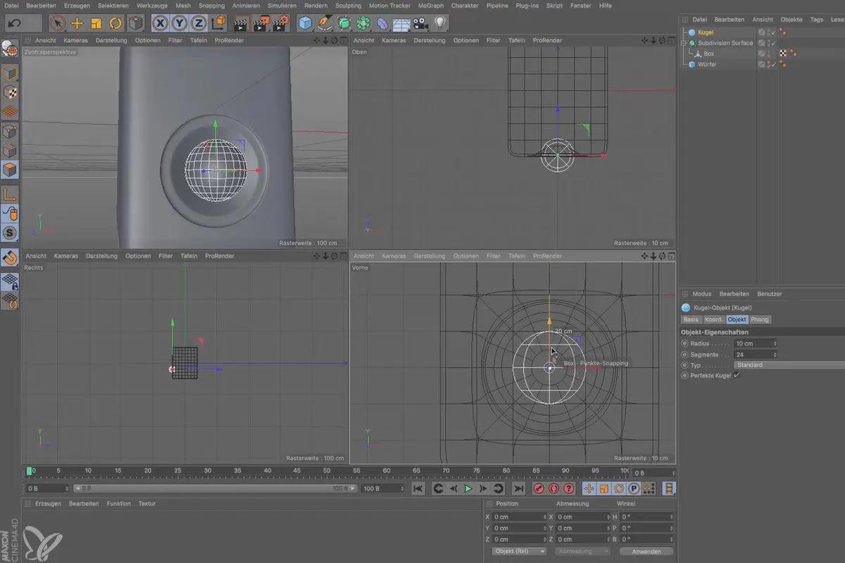 Cinema 4D 초보자를 위한 - 3D 실무: 2.8 박스 워크샵 파트 2