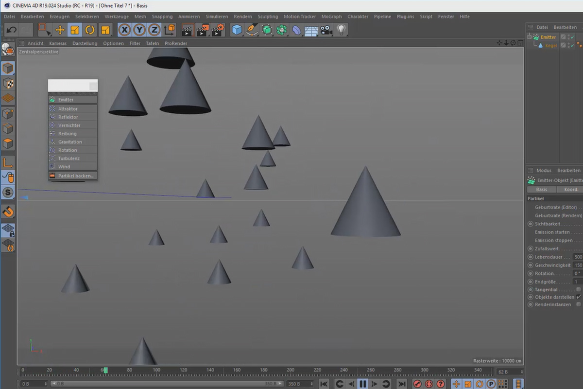 Creating 3D animations in Cinema 4D: 3.8 Particle animations