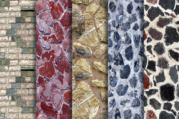 Pacchetto di texture - texture fotografiche realistici senza soluzione di continuità - muri di pietra