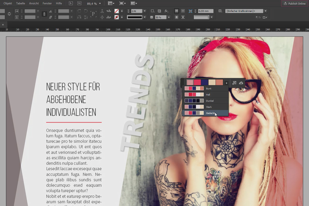 Nytt i Creative Cloud: InDesign CC 2014.1 (oktober 2014) - La fargene bli gjenkjent automatisk.