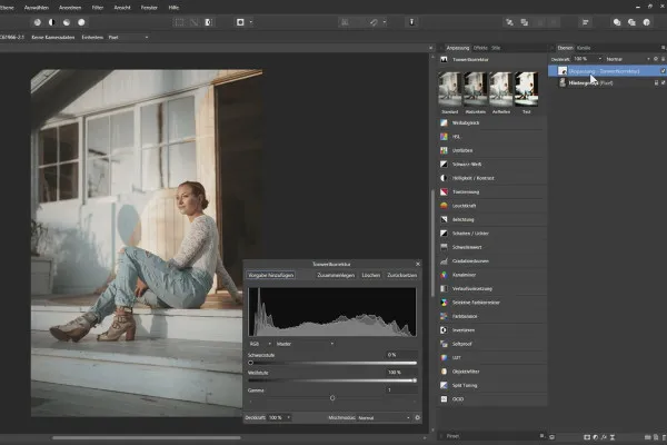 Affinity Photo-Tutorial – Grundlagen: 2.6 | Anpassungsebenen allgemein