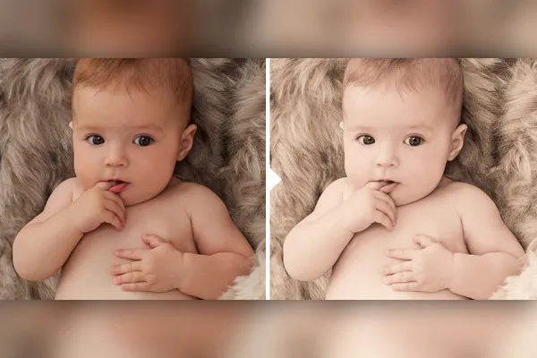 Foto-Preset für Babyfotos (Lightroom, Camera Raw): 15 | Vintage Skin