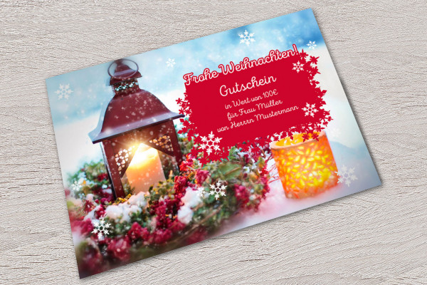 Modèles de conception pour les bons cadeaux - Bon de Noël