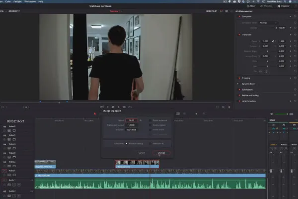 DaVinci Resolve-Tutorial: 3.7 | Zeit