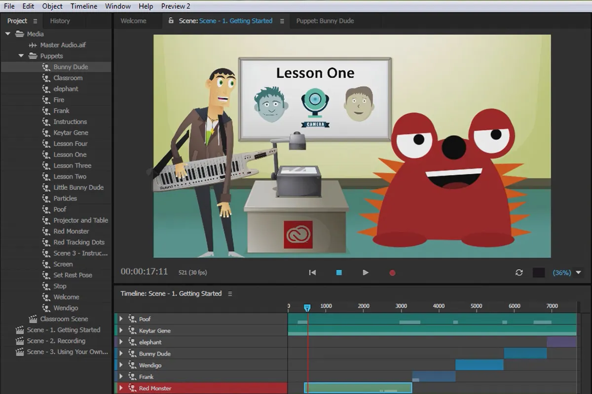 크리에이티브 클라우드에서 새로운 소식: After Effects CC 2015 (2015년 6월) - Character Animator - 개요