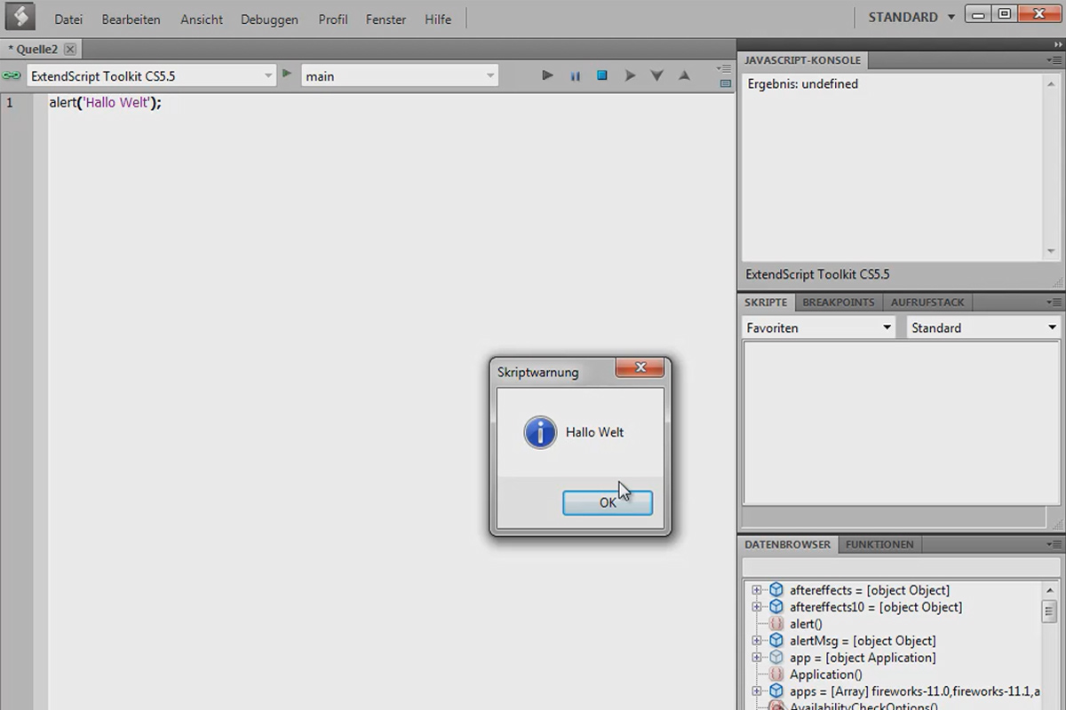 Scripting in AE - the basics