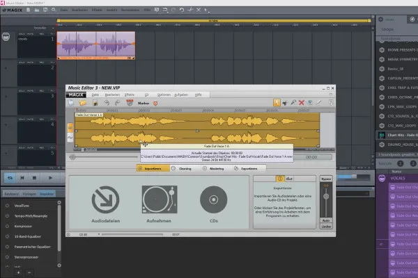 Magix Music Maker를 사용하여 자신만의 음악을 만드는 법: 16 | 외부 편집기와의 작업