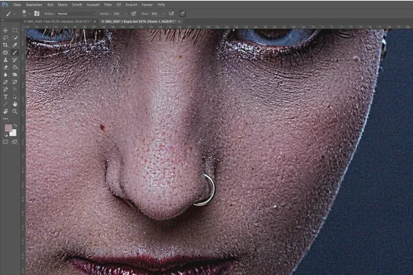 Separazione delle frequenze in Photoshop - 17 strutture di livelli d'aiuto