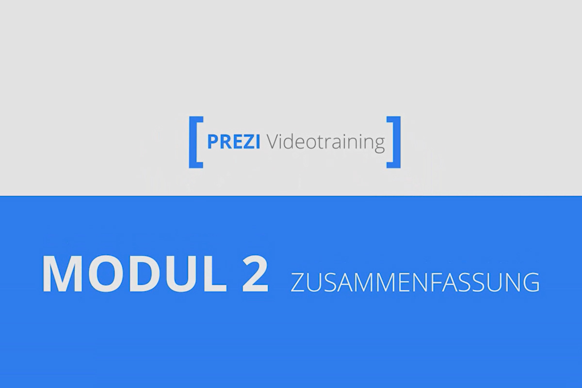 Prezi pour débutants - des présentations qui séduisent - 2.10 Résumé