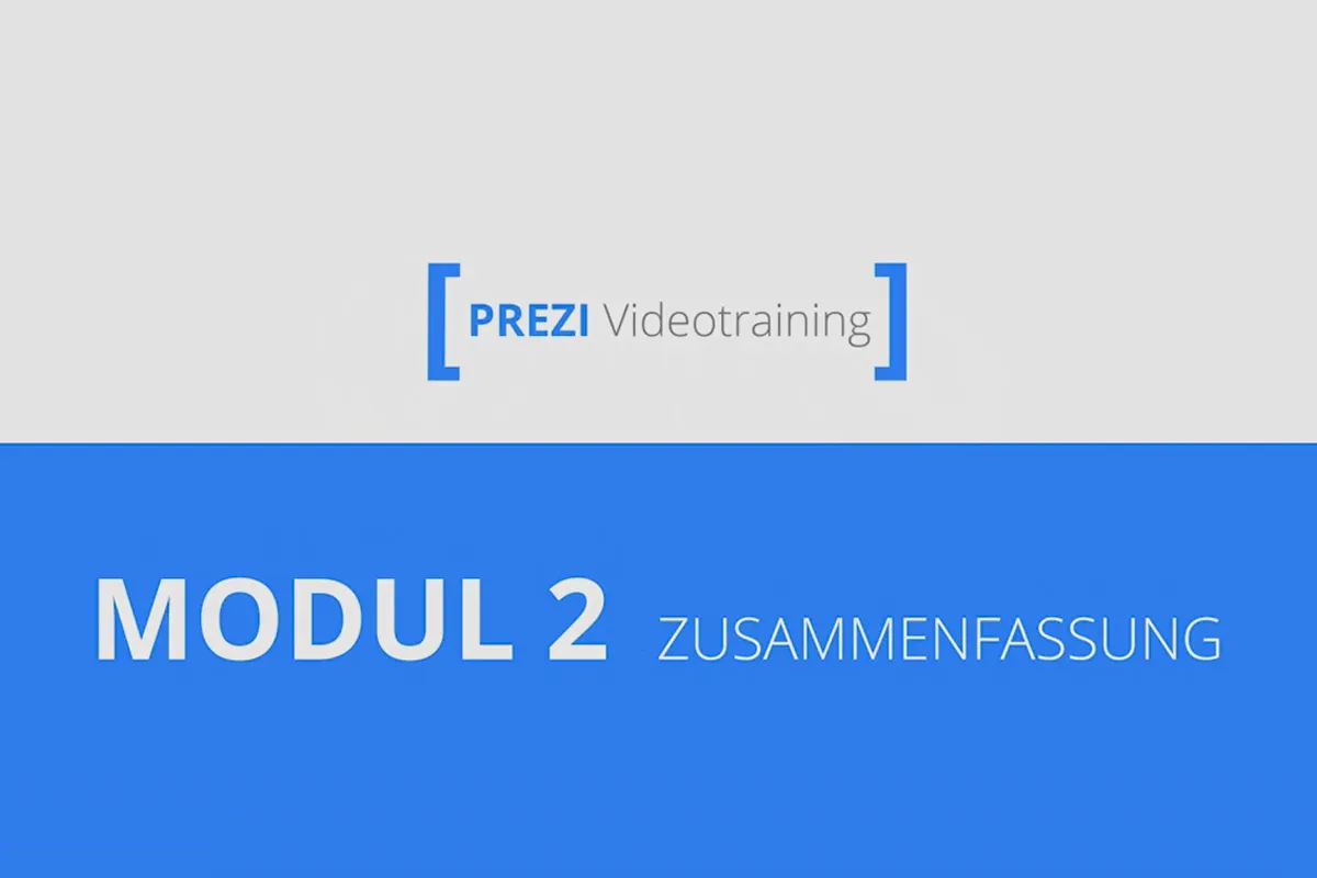 Prezi für Einsteiger – Präsentationen, die begeistern – 2.10 Zusammenfassung