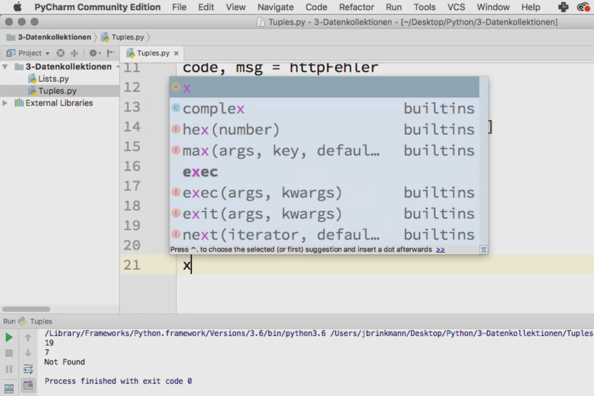 Programación con Python - 3.2 Tuplas