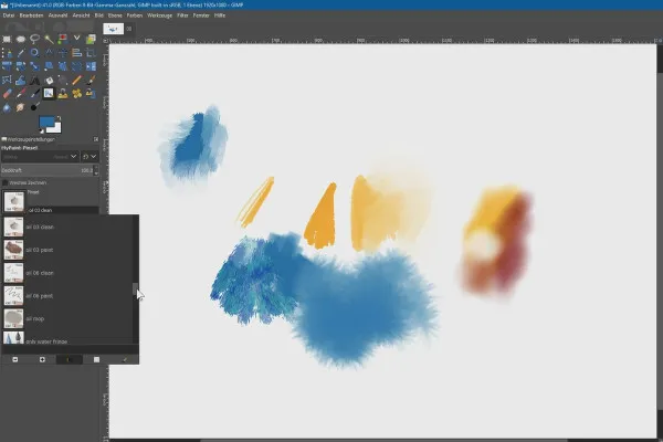 Nuove funzioni in GIMP 2.10: 2.7 | Pennelli MyPaint