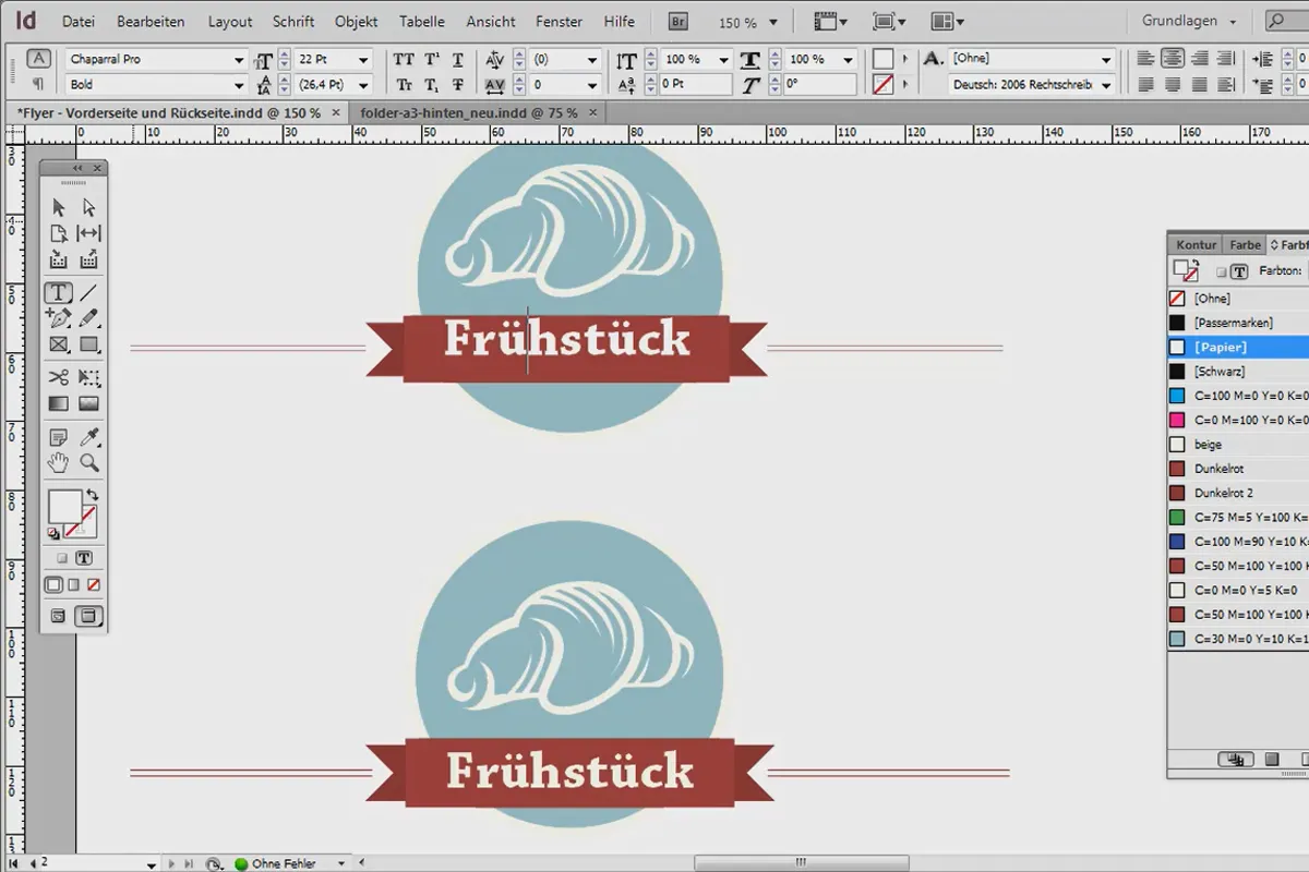 Mendesain menu profesional di Adobe InDesign - Bagian 3
