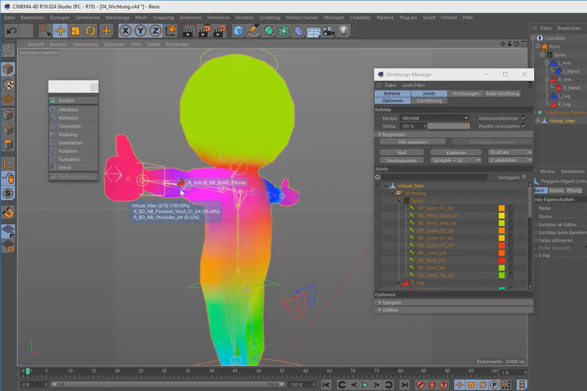 Creating 3D animation in Cinema 4D: 3.9 Character animation