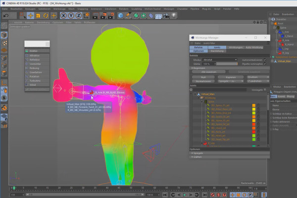Cinema 4D'de 3D animasyon oluşturma: 3.9 karakter animasyonu