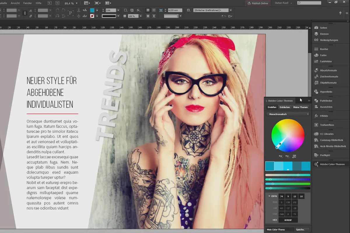 Новинки у Creative Cloud: InDesign CC 2014.1 (жовтень 2014) - Adobe Color