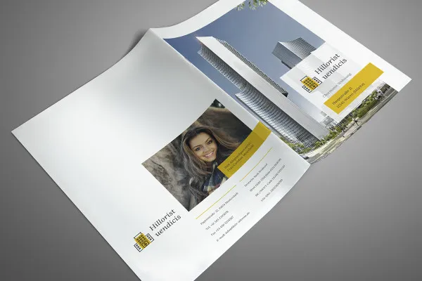 Template mockup Photoshop untuk depan dan belakang buku A4 - Versi 1