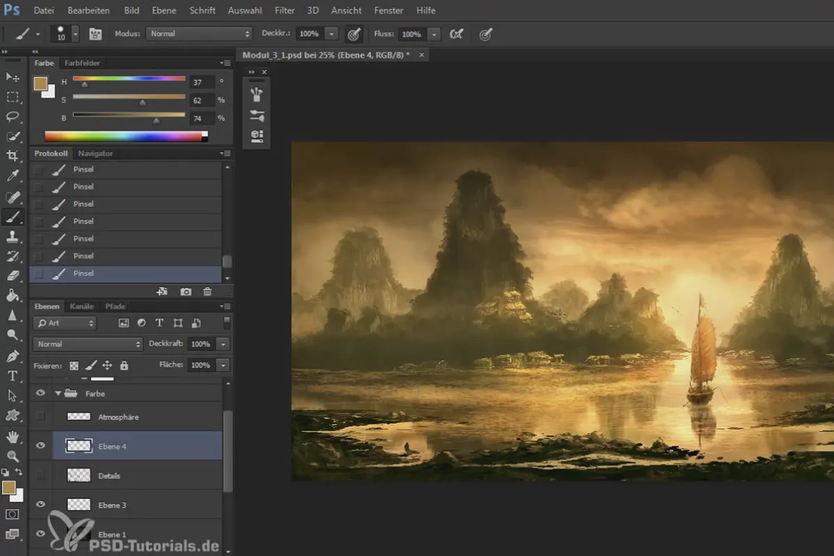 Digital Painting & Matte Painting: Farben ausarbeiten