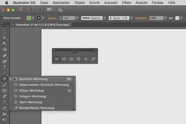 Illustrator para principiantes e intermedios - 4.4 Herramientas de forma