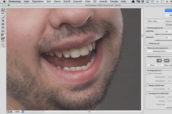 Comic-Style: Das Cartoon-Training für Photoshop – 3.7 Zähne verflüssigen