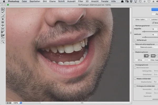 Kūrybinis stilius: Komiksų renginys „Photoshop“ programai – 3.7 Dantų ištirpimas