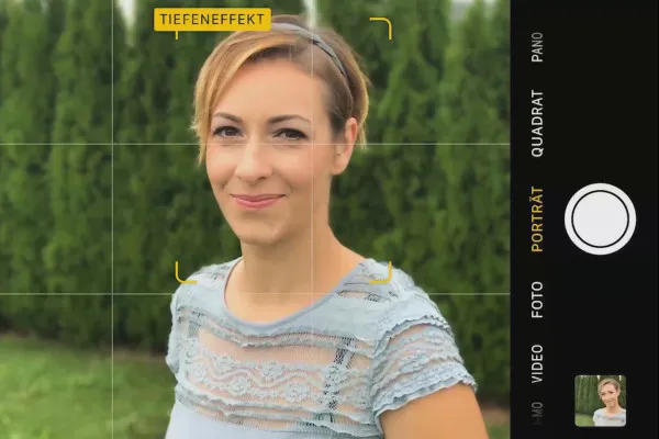 Smartphone-Fotografie und -Bildbearbeitung: 4.1 Porträt im Garten