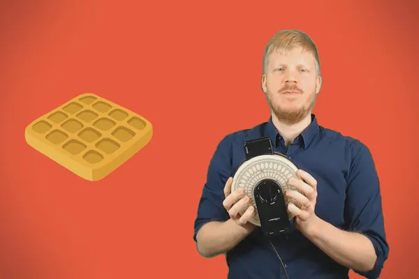 Belajar menulis teks: 1 Setrika wafel