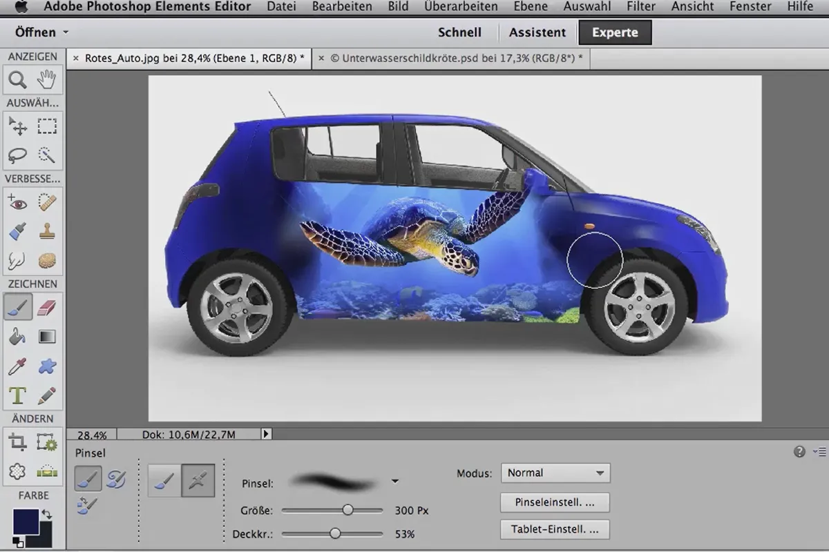 Digital bildebehandling for Airbrush-kunstnere: Nyttige triks - Forhåndsvisning for kunden.