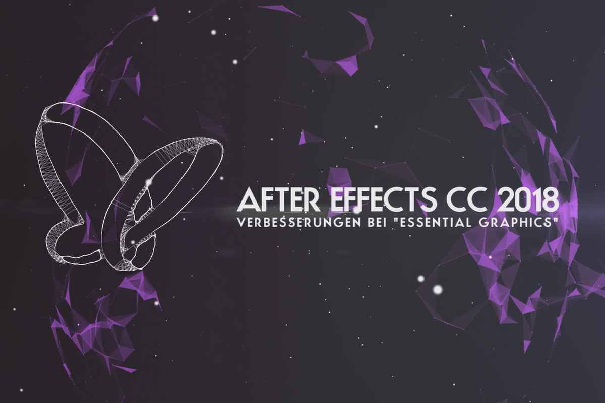 Nytt i Creative Cloud: After Effects CC 2018 (april 2018) - Förbättringar av Essential Graphics.