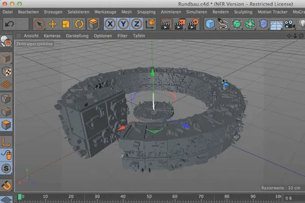 Cinema 4D spotyka Photoshop: I - 2.09. Użyj anten jako Nurnies.