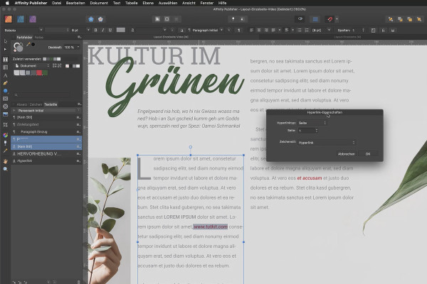 Affinity Publisher basis-tutorial: 17| Tekststijlen