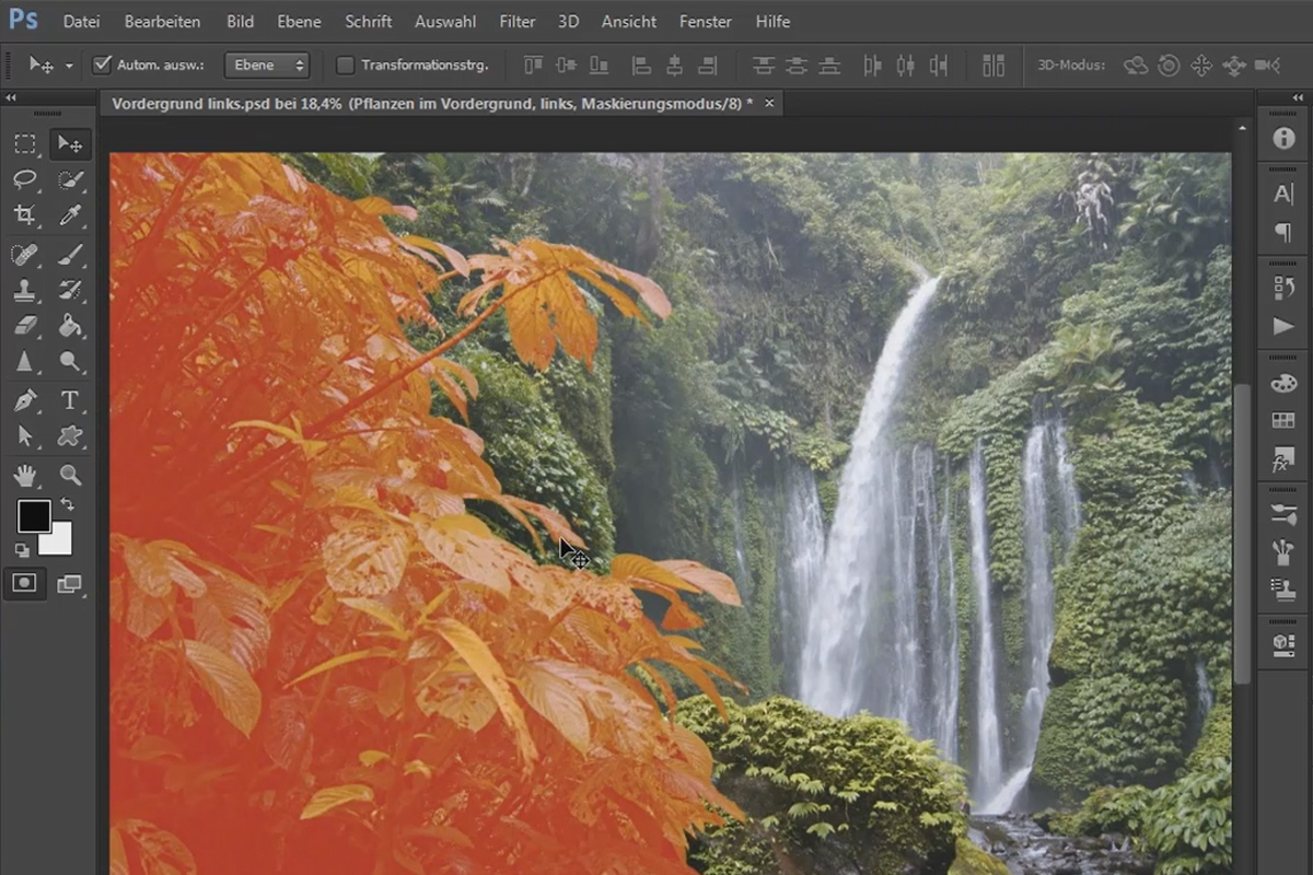 Photoshop-kollaasi - Shakinpeli - Osa 06: Valmista etualan elementit.