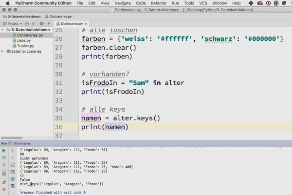 Programación con Python - 3.3 Diccionarios