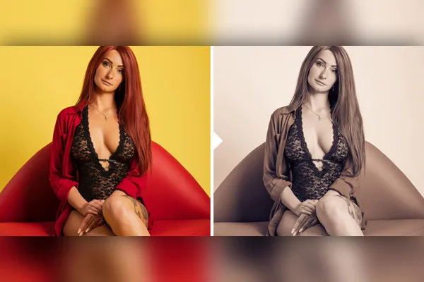 Akti- ja boudoir-stiilide eelseadistus (Lightroom, Camera Raw): 17 | Keskmisevärviline kontrast.