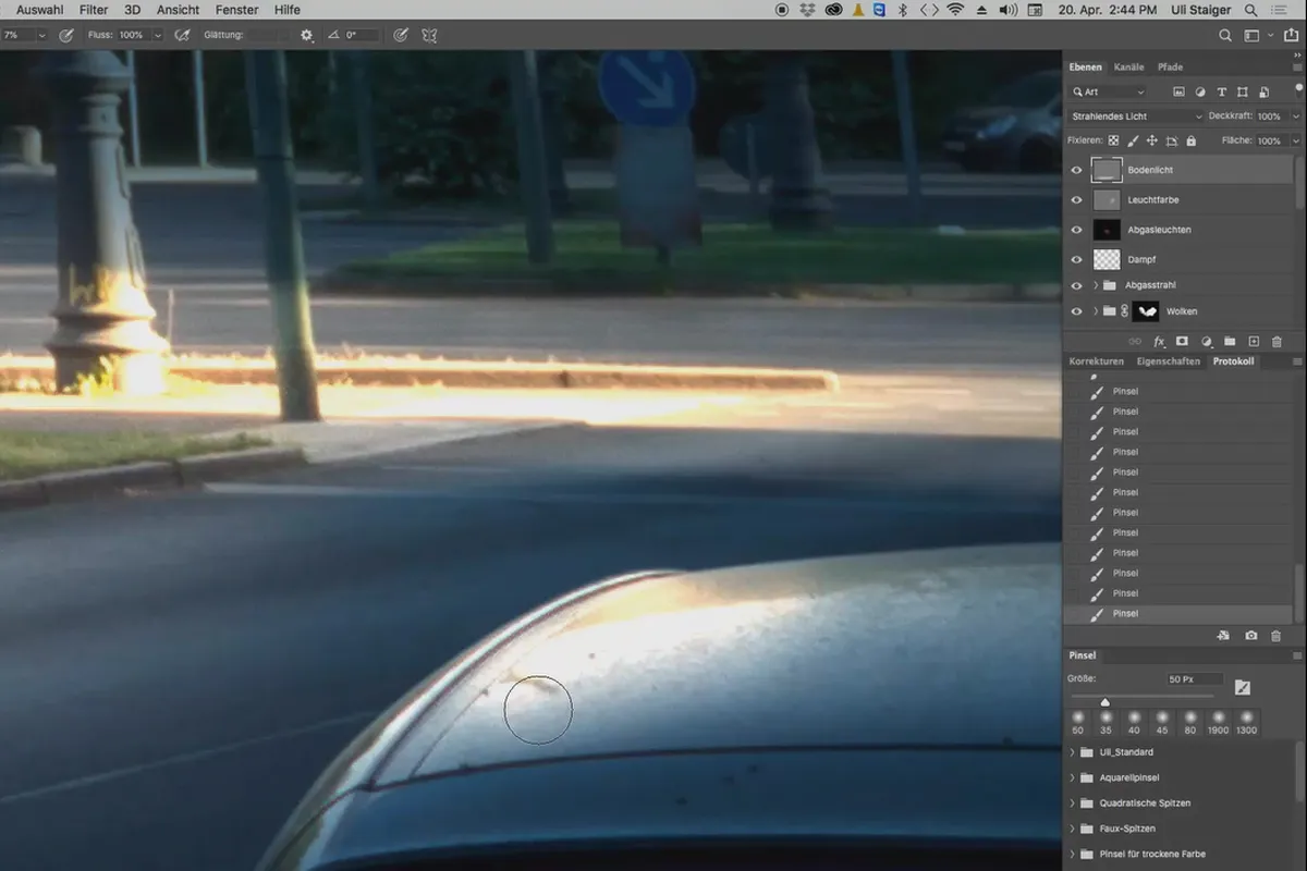Photoshop-3D-퀘스트 "Take-off": 18 | 완료