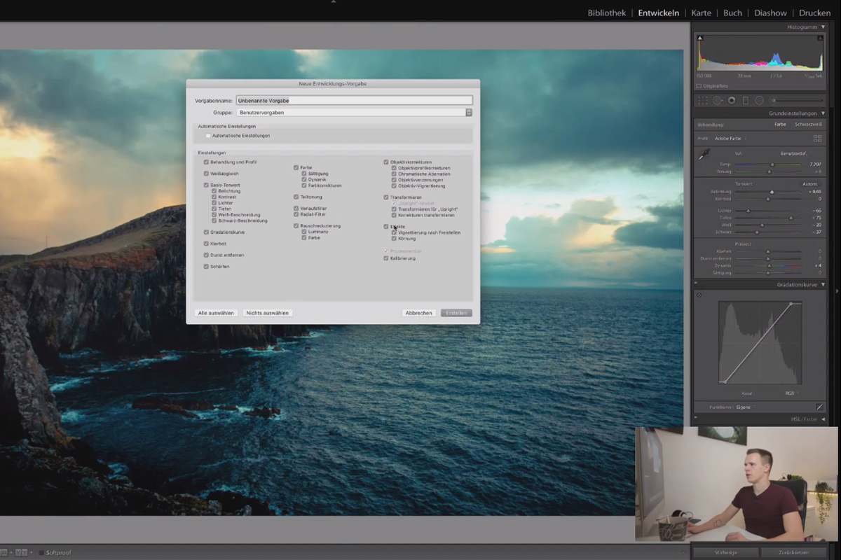 Tutorial de Lightroom Classic CC: 4.3 | Protocolo, instantáneas y ajustes preestablecidos