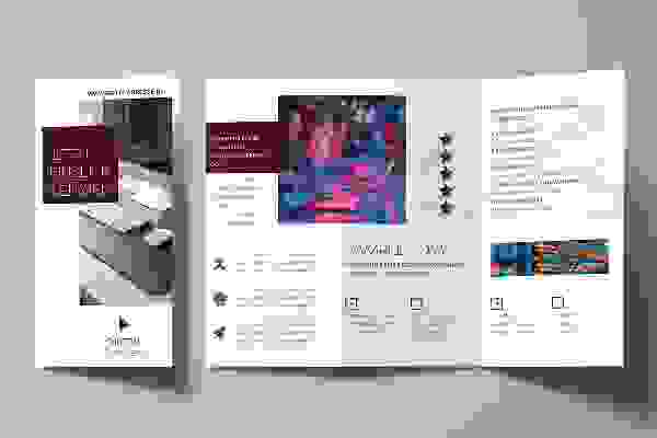Designmaler for flyers og brosjyrer – Versjon 18