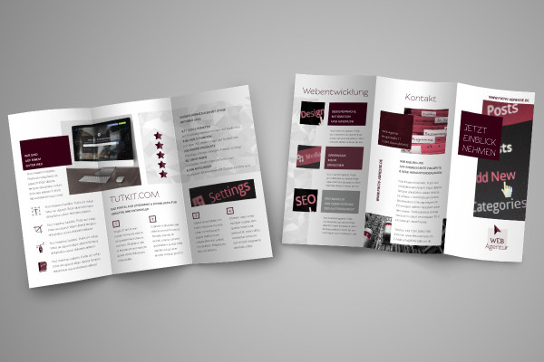 Design-Vorlagen für Flyer und Folder – Version 18