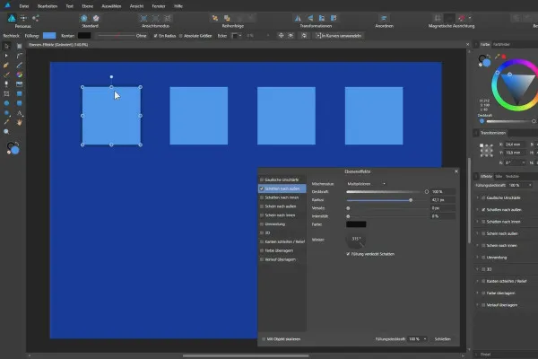 Affinity Designer -opas – Perusteet: 3.5 | Tasojen efektit
