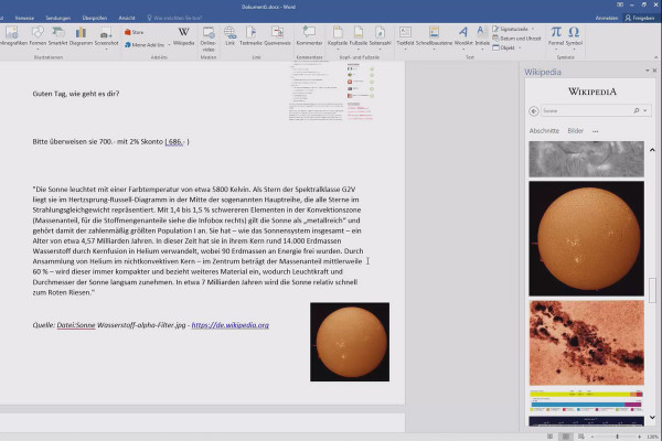 Migliora in Word: Diventa l'eroe dei documenti - 18 aggiunte: Calcolatrice percentuale, Wikipedia, traduzioni